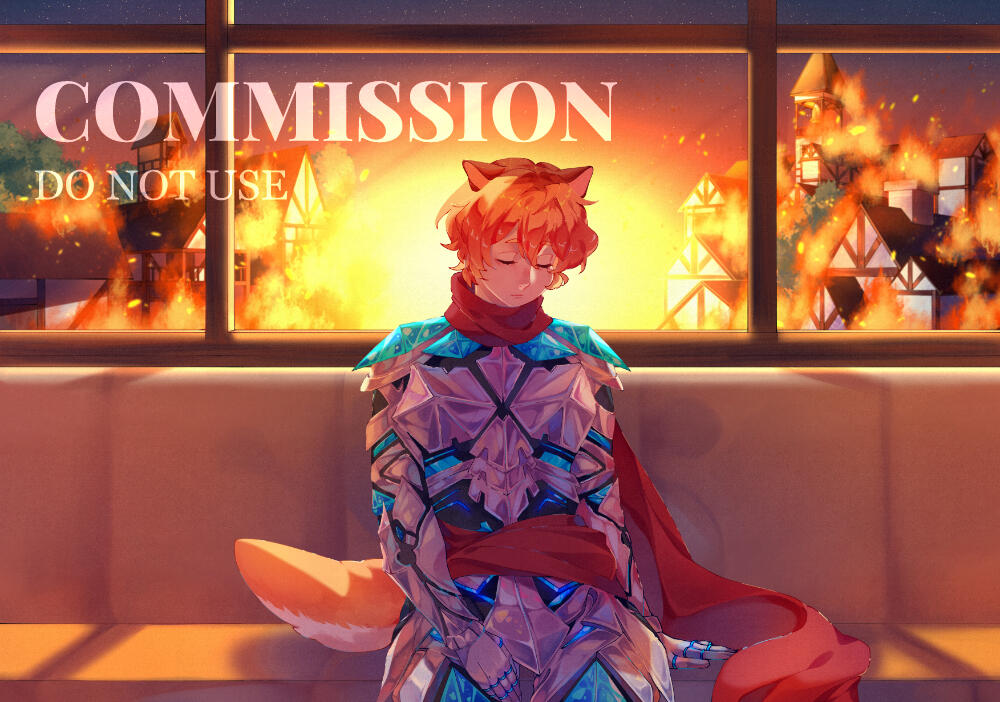 Fullcolor commission + background for carlasinto
